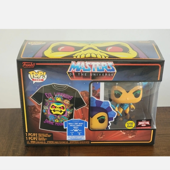 Pack Funko Pop & Tee Masters of the Universe - Evil-Lyn (Glow in the Dark) - Collection Pack Funko Pop & Tee Masters of the Universe - Evil-Lyn (Glow in the Dark) - Collection